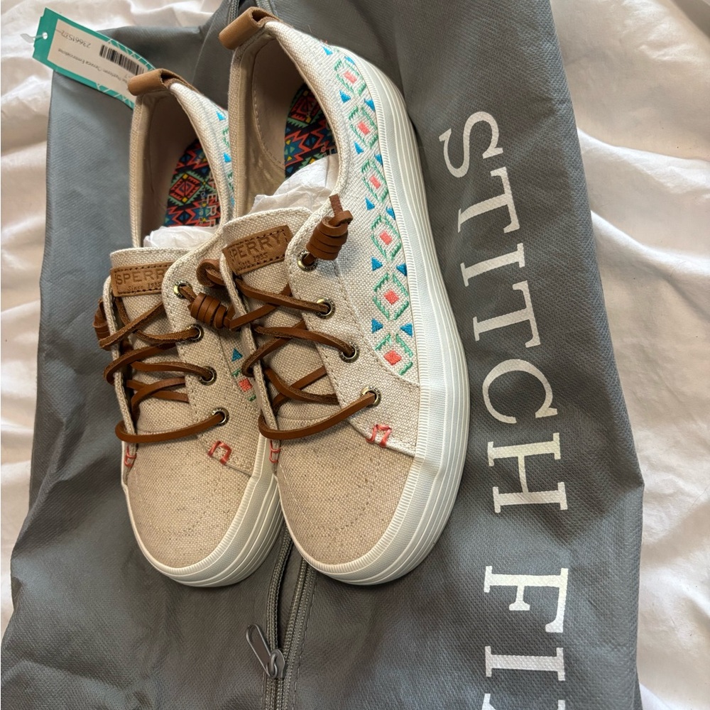Sperry Tan and Multicolor Women's Sneakers